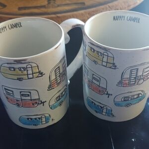 Nappy Camper Ceramic Mug Set - Colorful Camper Design